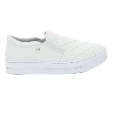Imagem de Tênis Ramarim 2593104 Sem Cadarço Salto Flatform Feminino, 38, Branco