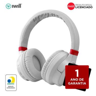 Imagem de Fone de Ouvido Bluetooth Elite Bass Coke Branco iWill