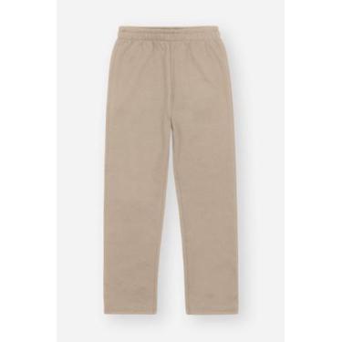 Imagem de Calça Moletom Reta Infantil Menino Bege Divertto, Bege, 3