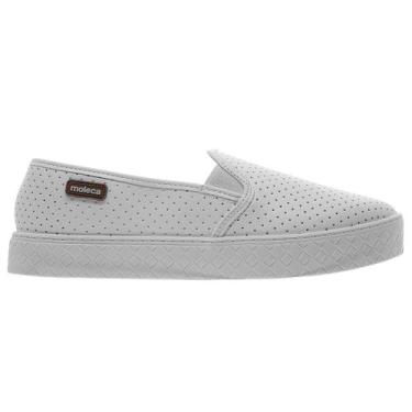 Imagem de Tênis Casual Slip On Feminino Moleca 5712.304 Branco, 36, Branco