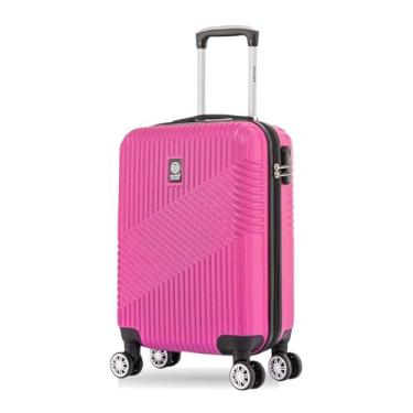 Imagem de SANTINO Mala de Bordo 10kg Rígida ABS 4 Rodas 360º com Segredo Leve Resistente Flexível Antifurto Pink tamanho 20 polegadas