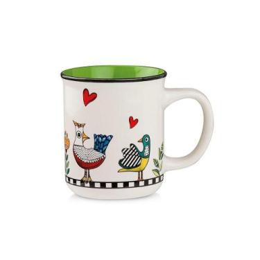 Imagem de Caneca em porcelana Egan Cocoricò 380ml Verde: Design Italiano e Porce