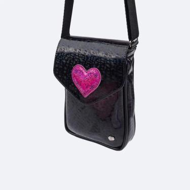 Imagem de Bolsa Infantil Menina Pampili Game Preta, ÚNICO