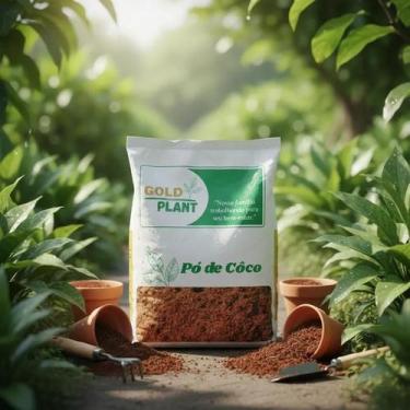 Imagem de Po de coco plantio germinaçao horta planta orquidea jardim 3 litros Go