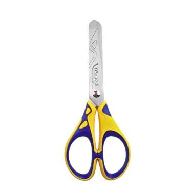 Imagem de Tesoura Escolar 13cm Essentials Pulse Soft Colorida Cabo Emborrachado 