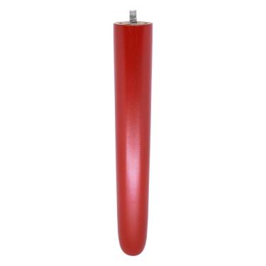 Imagem de Pé para Móveis D'Rossi Pé Palito Retrô D10 Madeira de Eucalipto com Rosca 25cm Vermelho