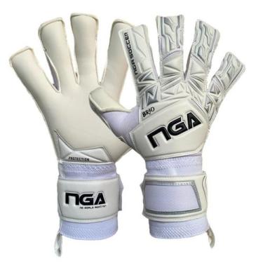 Imagem de Luva de Goleiro NGA Soccer Brio Látex Alemão Profissional 4mm Corte Ge