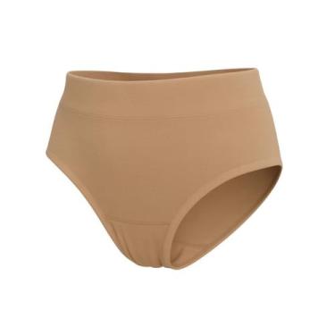 Imagem de Calcinha Tanga Algodão Com Cós Duplo Infantil Santa Passion ., M, Choc
