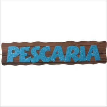 Imagem de Painel Relevo para Decoração Junino Letreiro Pescaria - Piffer