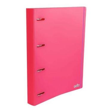 Imagem de Fichário A4 com 4 argolas Full Color Pink 5037.Q - Dello