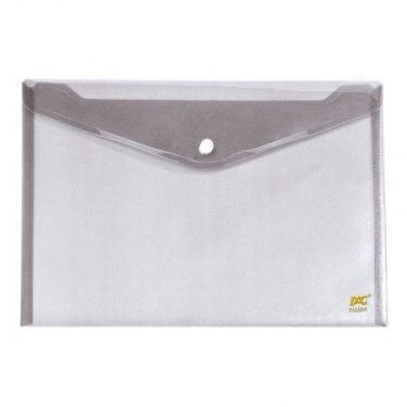 Imagem de Envelope plástico com botão ofício 645PP-TR Cristal Dac