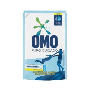 Imagem de Detergente LAVA ROUPA Liquido Omo Puro Cuidado Sache 900ml