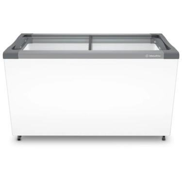 Imagem de Freezer Horizontal para Sorvetes e Congelados Metalfrio Degelo Manual 399L sem Porta NF40 Branco 220V