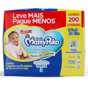 Imagem de Toalha Umedecida Mamypoko Dia&Noite 200 Unidades