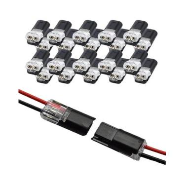 Imagem de 20/30/50 Peças Conectores De Encaixe De 2 Pinos Para Fios Elétricos Au