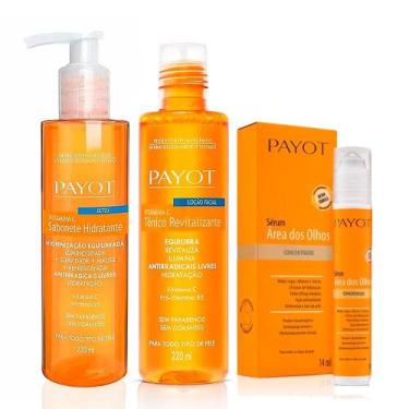 Imagem de Kit Payot Vitamina C (Sabonete Facial, Tônico e Sérum Olhos)