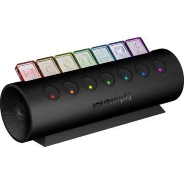 Imagem de Hub Usb 7 Portas 3.0 Ctrl 7 com Botões Individuais Iluminação Rgb Preto Streamplify