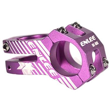 Imagem de Newmind Hastes de bicicleta de liga de alumínio de 31,8 mm para bicicleta de montanha BMX 28,6 mm para guidão de tubo de direção Peças de ciclismo, hastes de alta resistência - Roxo