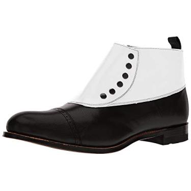 Imagem de Stacy Adams Madison Bota masculina Spat, Preto/branco - 26, 10.5