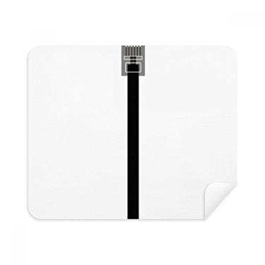 Imagem de Cabo de Internet preto, plugue USB, pano de limpeza, 2 peças, tecido de camurça