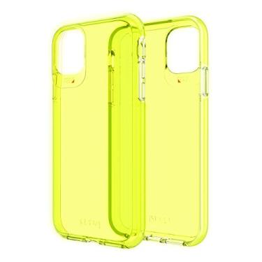 Imagem de Gear4 Zagg Crystal Palace Neon compatível com iPhone 11 Pro, proteção avançada contra impactos com tecnologia D3O integrada, antiamarelamento, capa para celular – amarelo neon