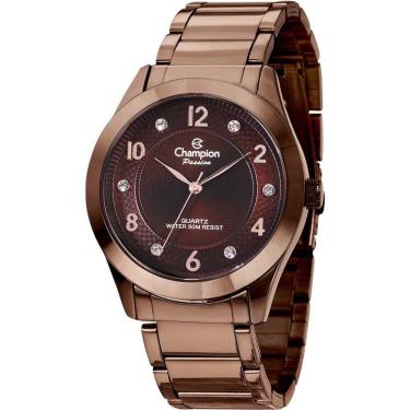 Imagem de Relogio Champion Feminino Chocolate Cn29230r