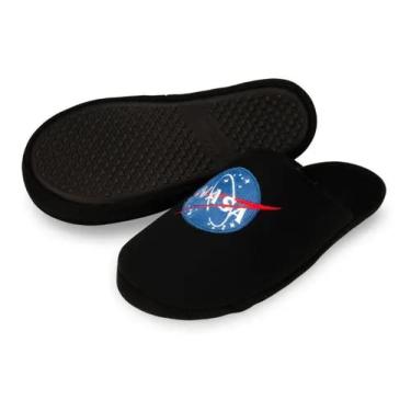 Imagem de Pantufa Chinelo Astro Preto Importway Tamanho 34/35 IWPCPR3435