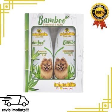 Imagem de Kit Shampoo E Condicionador 2 Em 1 Com Cheiro De Bambu - Brincalhão