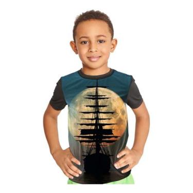 Imagem de Camiseta Infantil Barco A Vela Full Print Ref:551 - Smoke