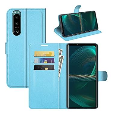 Imagem de HONGYAN Capa de telefone Para Sony Xperia 5 III Litchi Texture Horizontal Flip Caixa Protetora Com Holder & Cart Slots & Carteira Capa protetora