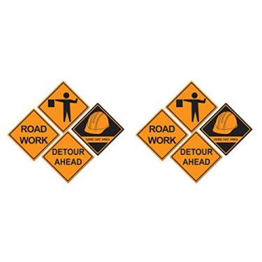 Imagem de Beistle 8 peças de recortes de placa de construção, 43 cm, laranja/preto