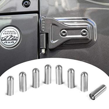 Imagem de Para Jeep Door Hinge Pin Bolts Guias Liners para Jeep Wrangler JK JL 8 peças 2007-2019
