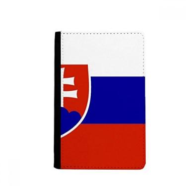Imagem de Porta-passaporte bandeira nacional da Eslováquia Europa país porta passaporte Notecase Burse capa carteira porta-cartão, Multicolor