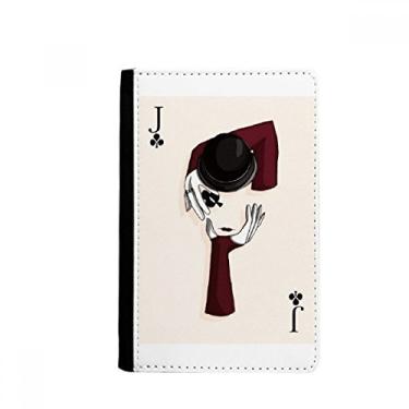 Imagem de Spade J Baralho Padrão Porta Passaporte Notecase Burse Carteira Capa Cartão Bolsa, Multicolor