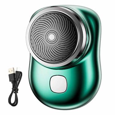 Imagem de Barbeador elétrico de viagem | Removedor de cabelo de barbear masculino seguro,Barbeador portátil recarregável, navalha para barba curta masculina, aparar, aparar e cuidar Caneem