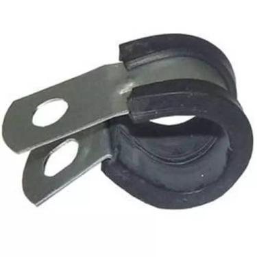 Imagem de CAIXA 10 ABRACADEIRA COM BORRACHA PARA TUBO 12X16MM