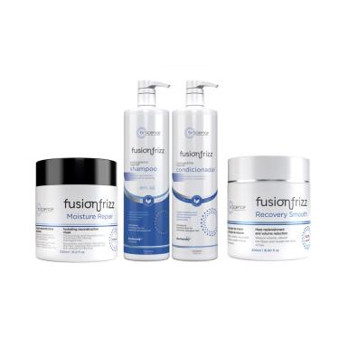 Imagem de Fusion Frizz Shampoo 1 l + Condicionador 1 l + Moisture Repair 500 ml + Recovery Smooth 500 ml