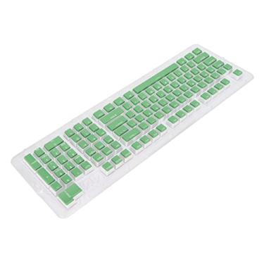 Imagem de nwejron Acessórios de computador, ampla gama de aplicações, 110 teclas, teclas de teclado para a maioria dos teclados mecânicos (queijo verde branco)