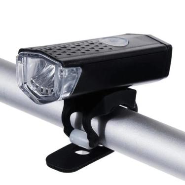 Imagem de Farol De Bicicleta Usb Com Sensor Iluminação Touch Light 400 Lumens Al