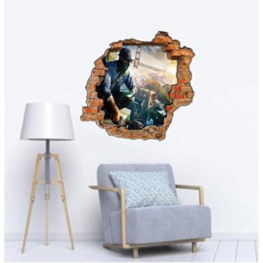 Imagem de Adesivo Buraco Watch Dogs jogo tamanho 55cm x 50cm