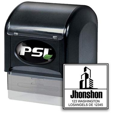 Imagem de Carimbo de endereço personalizado, carimbo de endereço, pré-tinta, carimbo de endereço decorativo, carimbo de endereço personalizado, carimbo de endereço personalizado PSI Pre Ink 4141 Estilo de carimbo de endereço-15