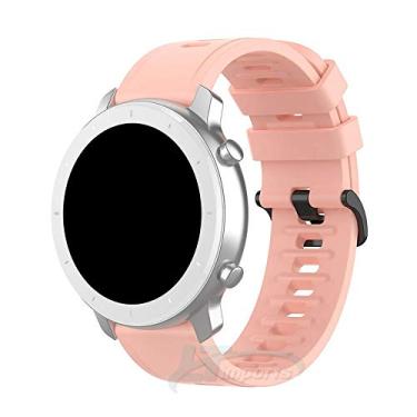 Imagem de Pulseira Padrão 20mm compatível com Amazfit GTR 42mm - Amazfit Bip - Amazfit GTS - Galaxy Watch 3 41mm - Galaxy Watch Active - Galaxy Watch 42mm - Marca LTIMPORTS (Rosa)