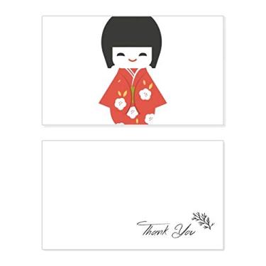 Imagem de Brinquedo tradicional japonês local para meninas pequenas, cartão de agradecimento, papel de aniversário, agradecimento de casamento