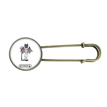 Imagem de Mamãe Halloween Devil Morcego Horus Broche de Metal Retrô Joia