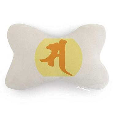 Imagem de DIYthinker Almofada para decoração de pescoço com estampa sânscrito Sa da Culture Religion