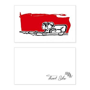 Imagem de Bandeira vermelha homem mulher caneta ilustração cartão de agradecimento aniversário aniversário saudação casamento agradecimento