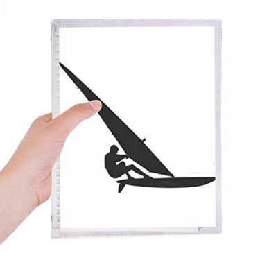 Imagem de Caderno para jogador de barco à vela com folhas soltas e diário recarregável, artigos de papelaria