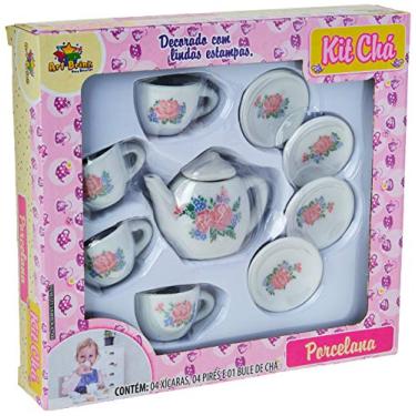 Imagem de Conjunto De Chá Porcelana 9 Peças, Art Brink, Multicor