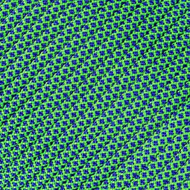 Imagem de Corda Paracord 550 de sobrevivência West Coast, Neon Green w/ Electric Blue Diamonds, 100 Feet