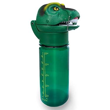 Imagem de Sun Company RoarBottle T-Rex – Garrafa de água de dinossauro rugindo para crianças | Cool Realistic TRex Roar | Garrafa de água Tritan livre de BPA à prova de derramamento e vazamento para crianças